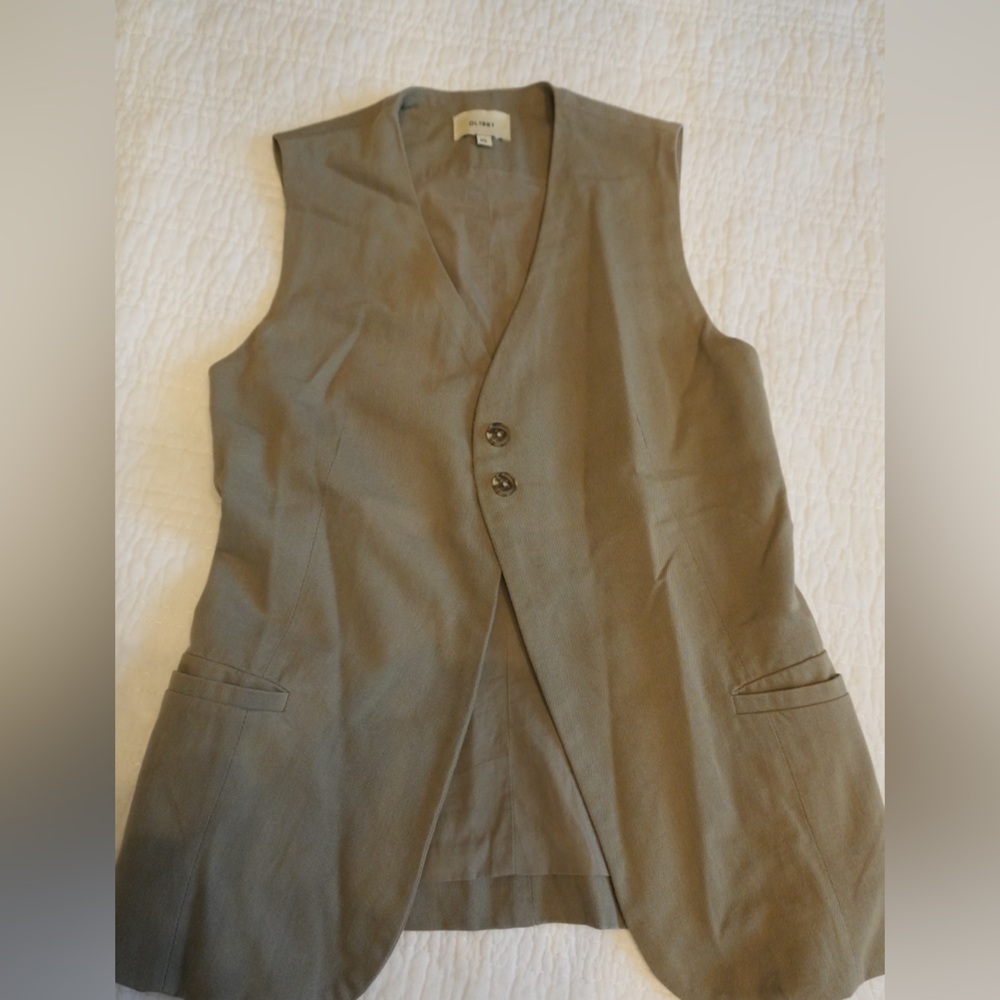 Olive vest top